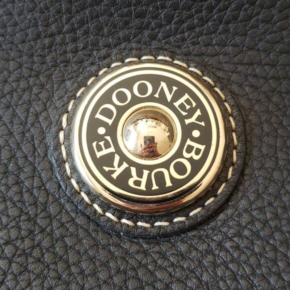 DOONEY BOURKE small black slouch T’Moro Pebble Leather Shoulder Bag - Picture 2 of 14